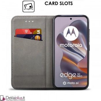 Telone atverčiamas dėklas - juodas (Motorola Edge 50 Neo/60 Neo) Telone atverčiamas dėklas - juodas (Motorola Edge 50 Neo/60 Neo)